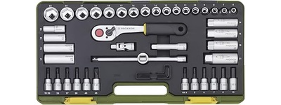 Doppensets in compacte kunststof koffer