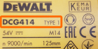 Numero di tipo esatto: DHS780 TYPE 20