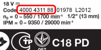 Numero di tipo esatto: 4000 4488 36